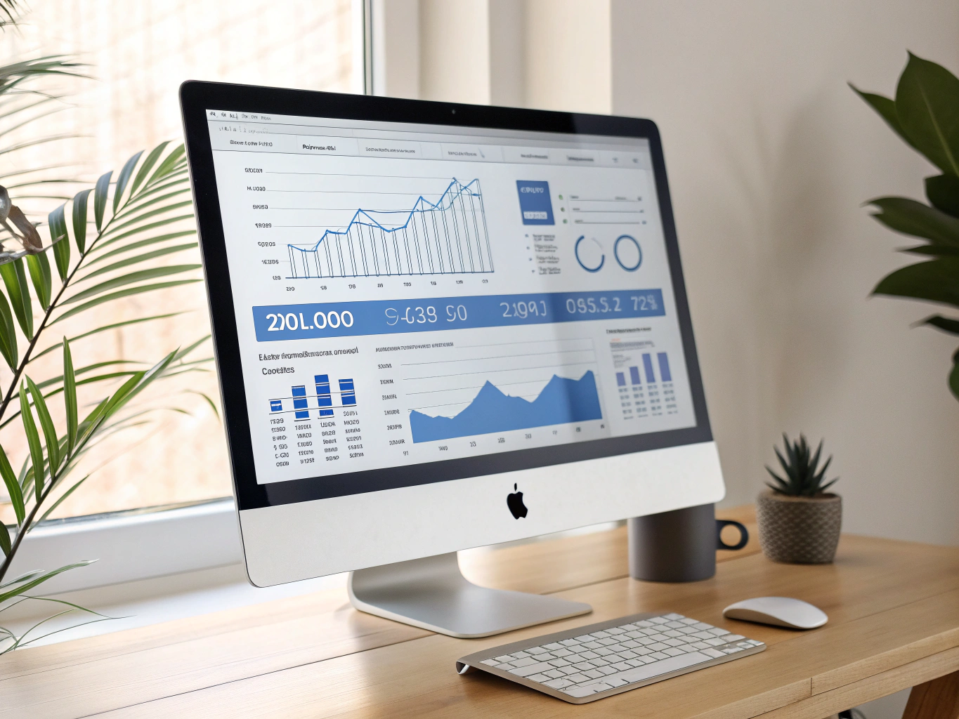 Financial management tools and budgeting software illustration